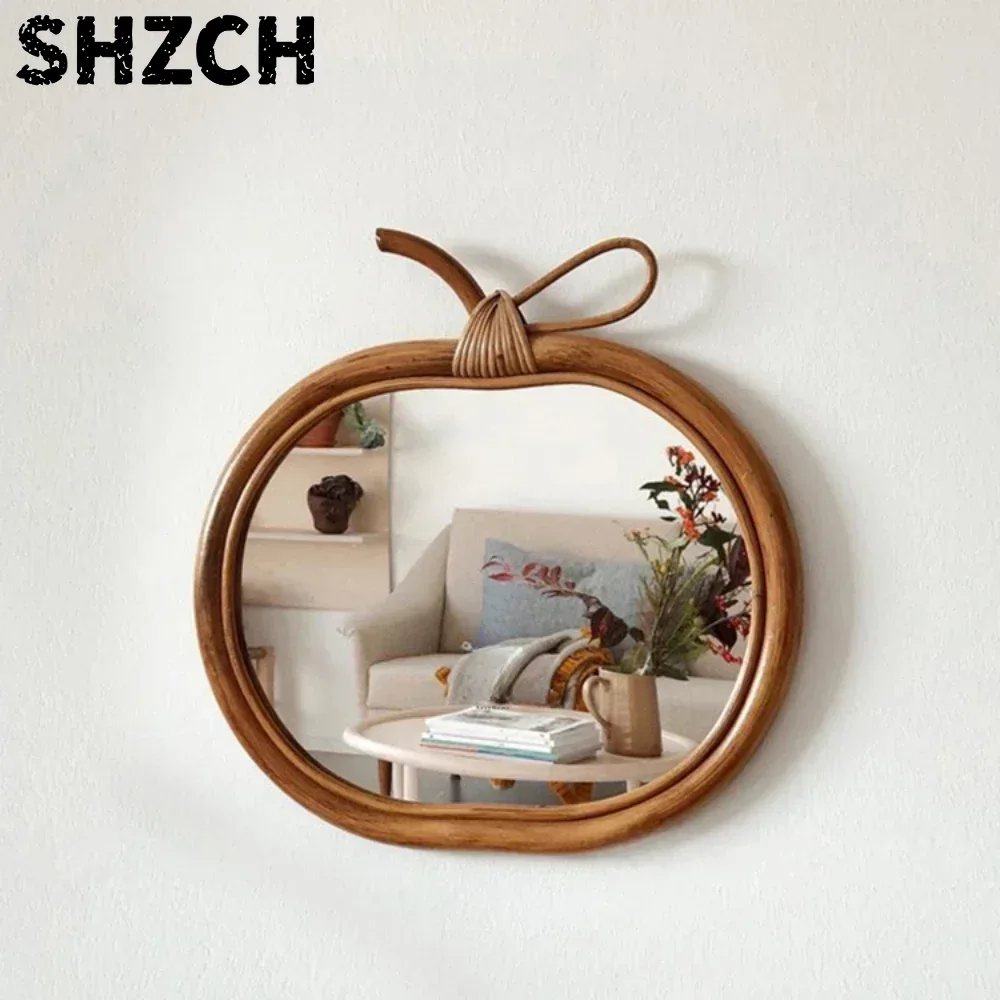 Rattan Mirror Round - Espelho Redondo de Rattan Natural para