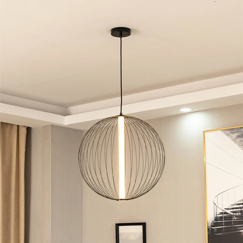 Interior Design Vintage Modern - Lustre globo moderno led designer réplica