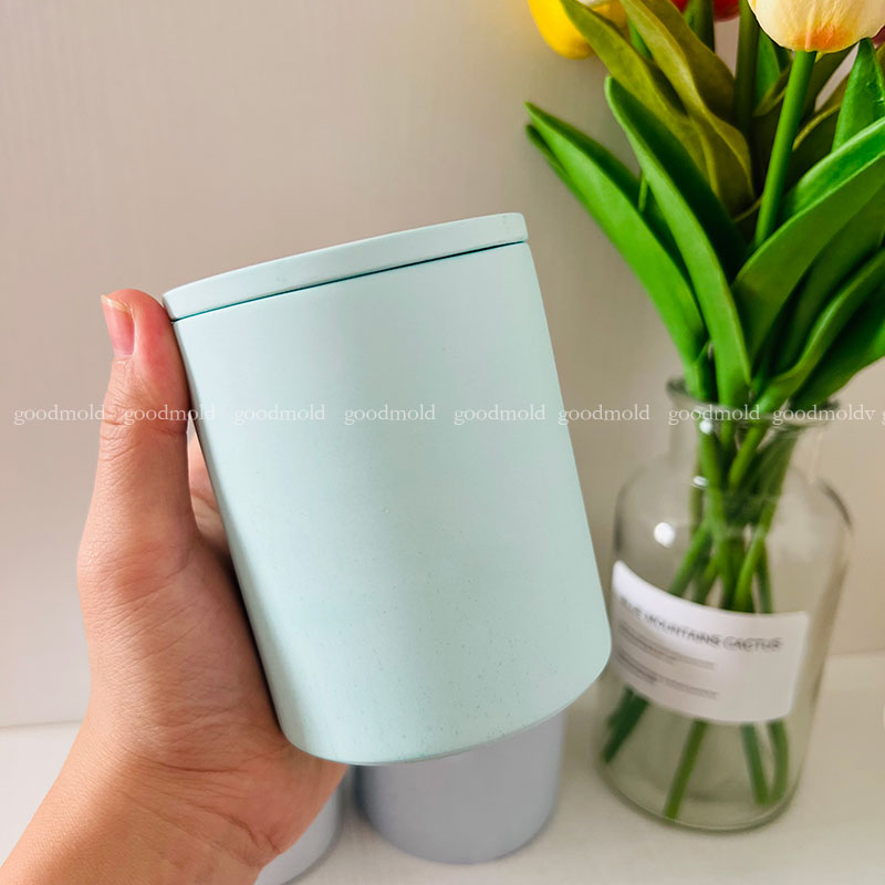 Terrazzo Pot Cement - Molde de Silicone Redondo de 10cm