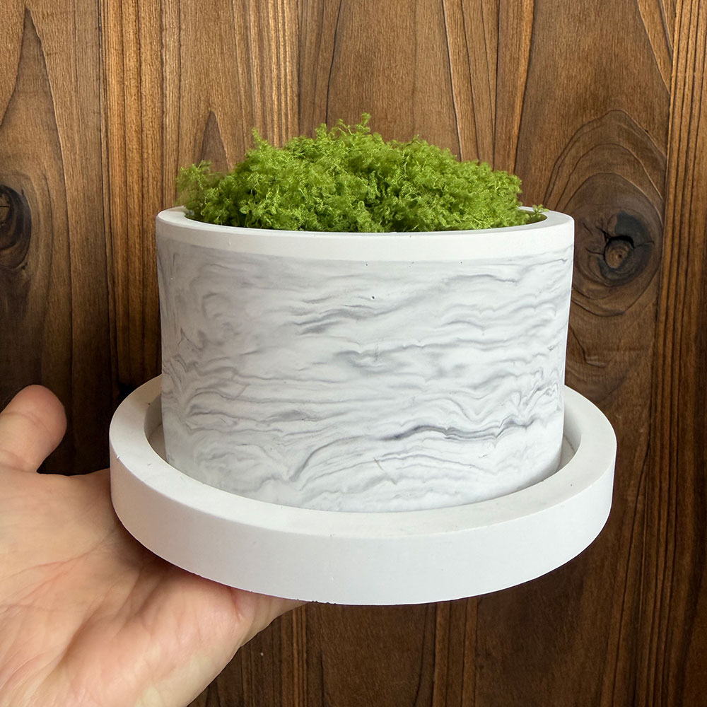 Terrazzo Pot Cement - Conjunto de Moldes de Silicone para