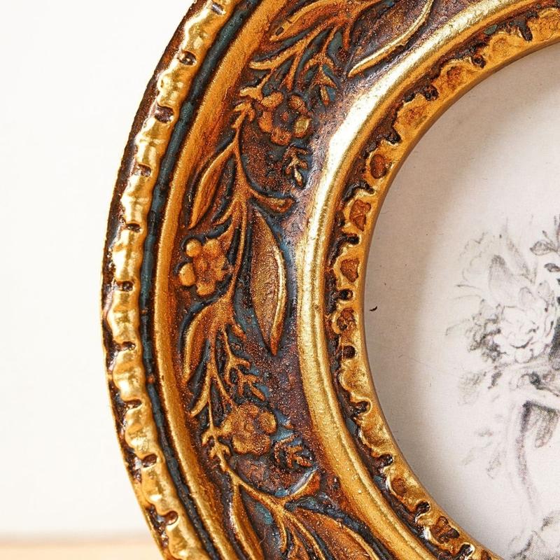 Moldura redonda dourada bronze - Rattan Mirror Round avaliação e preço