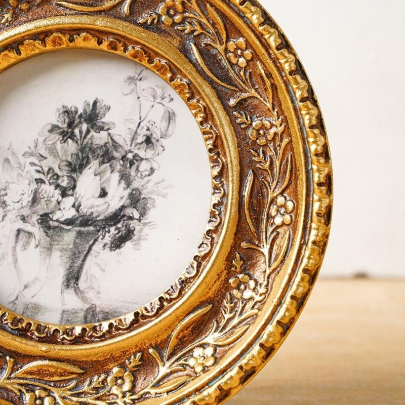 Moldura redonda dourada bronze - Rattan Mirror Round avaliação e preço