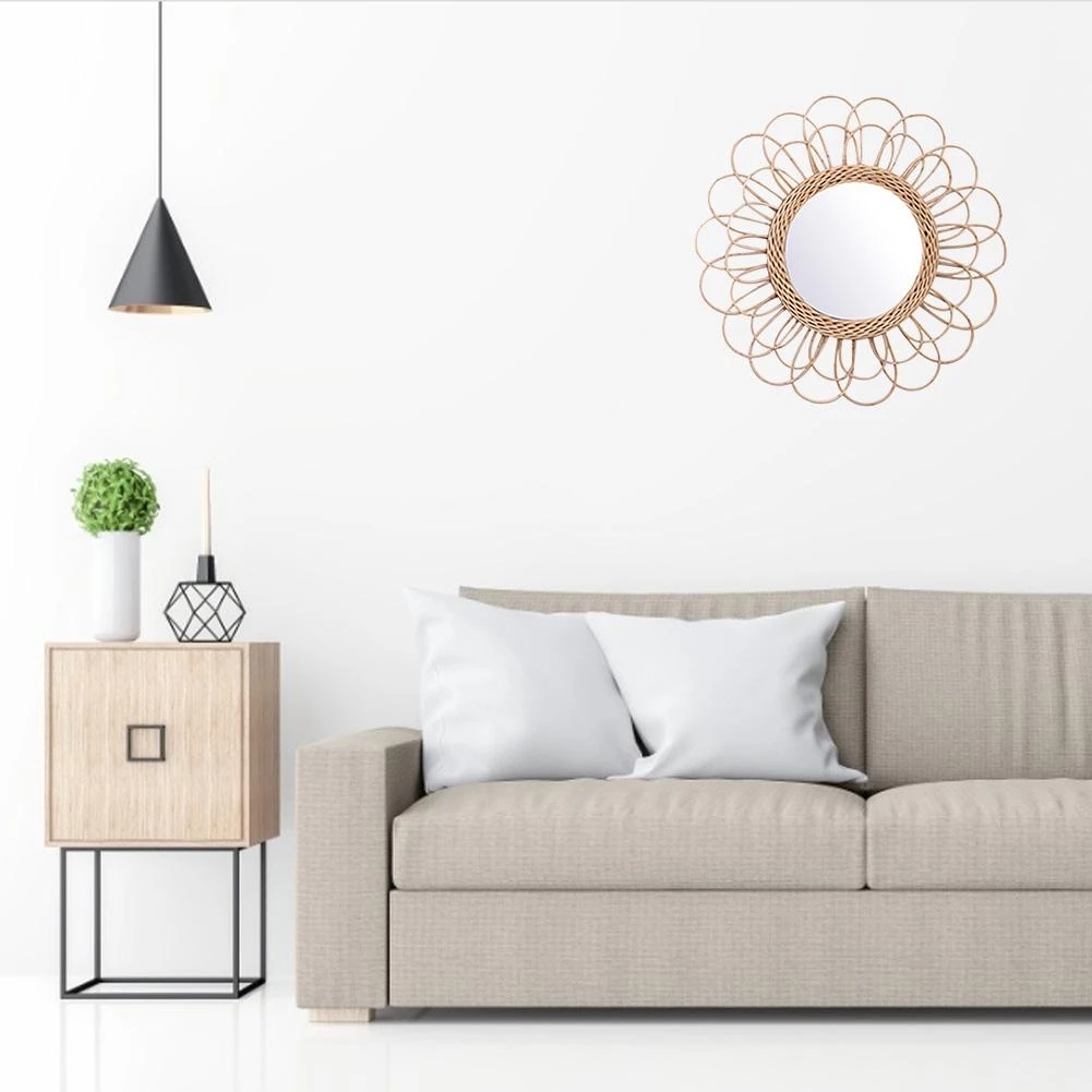 Espelho de vime inovador arte  - Rattan Mirror Round avaliação e preço