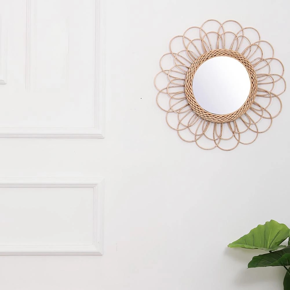 Espelho de vime inovador arte  - Rattan Mirror Round avaliação e preço