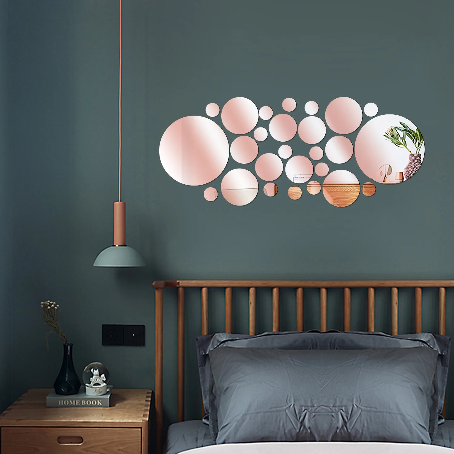 26 peças adesivo de parede de  - Rattan Mirror Round avaliação e preço