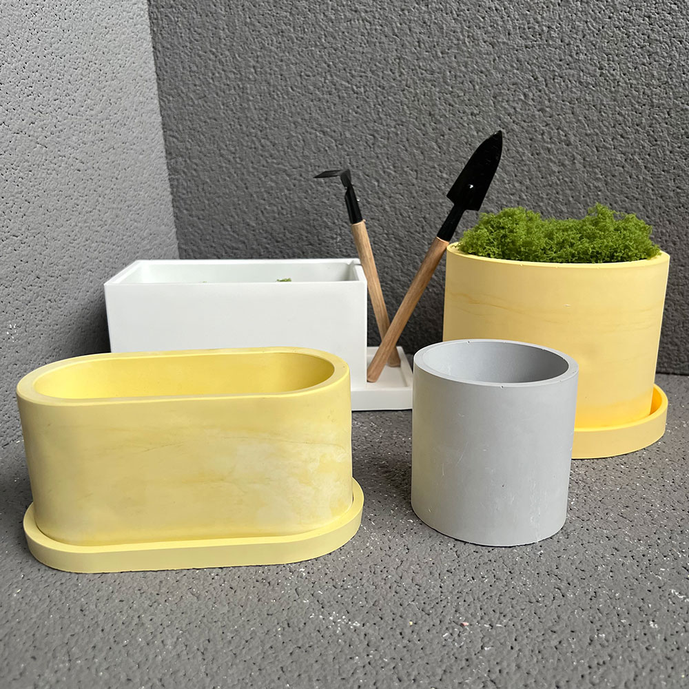 Grande vaso de flores moldes d - Terrazzo Pot Cement avaliação e preço