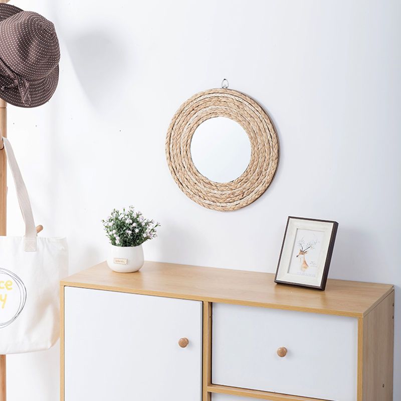 Espelho Redondo Decorativo de  - Rattan Mirror Round avaliação e preço