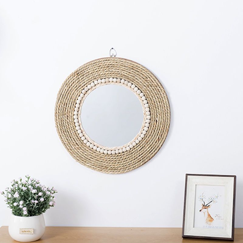 Espelho Redondo Decorativo de  - Rattan Mirror Round avaliação e preço