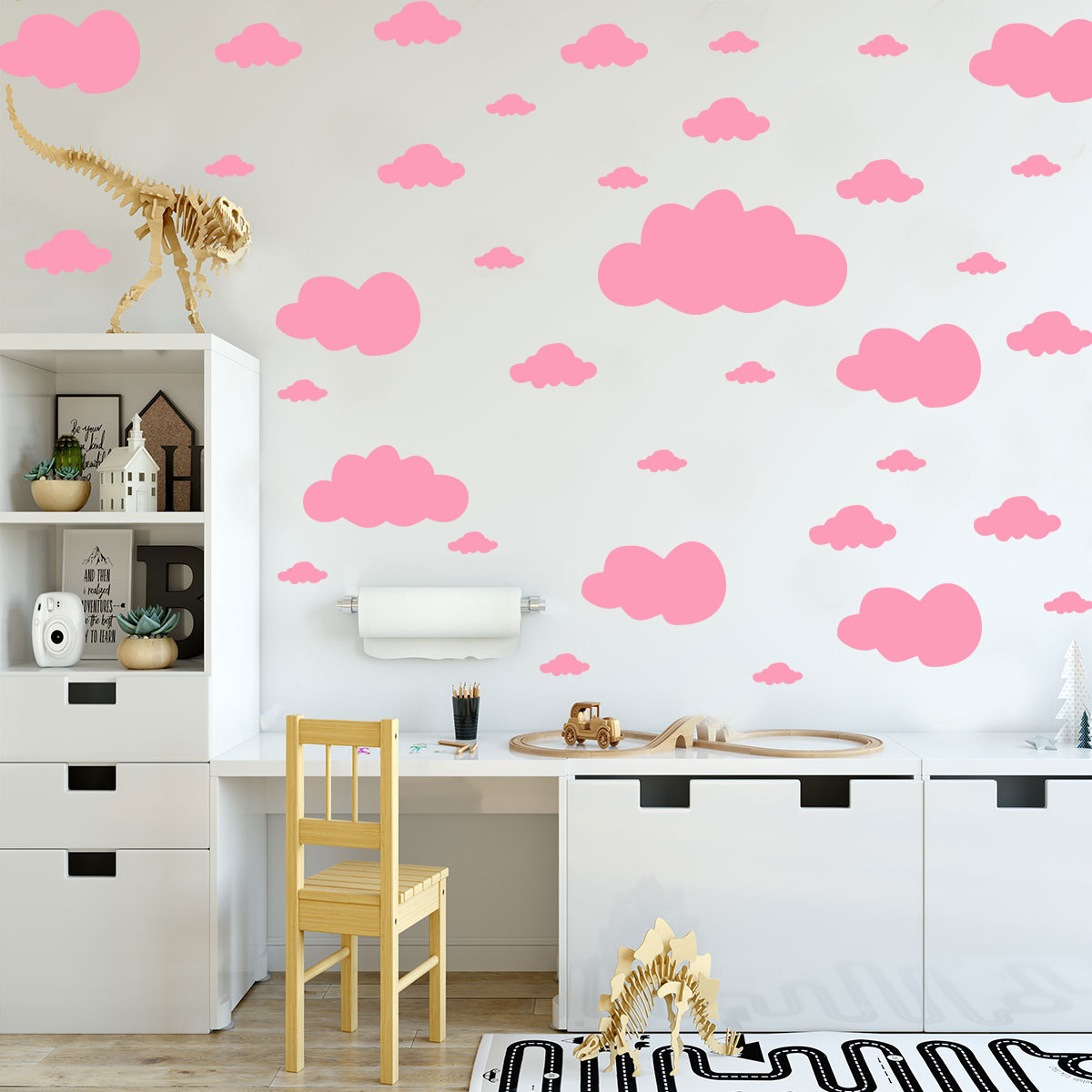 68 pçs diy nuvens adesivos de  - Interior Design Kitchen avaliação e preço