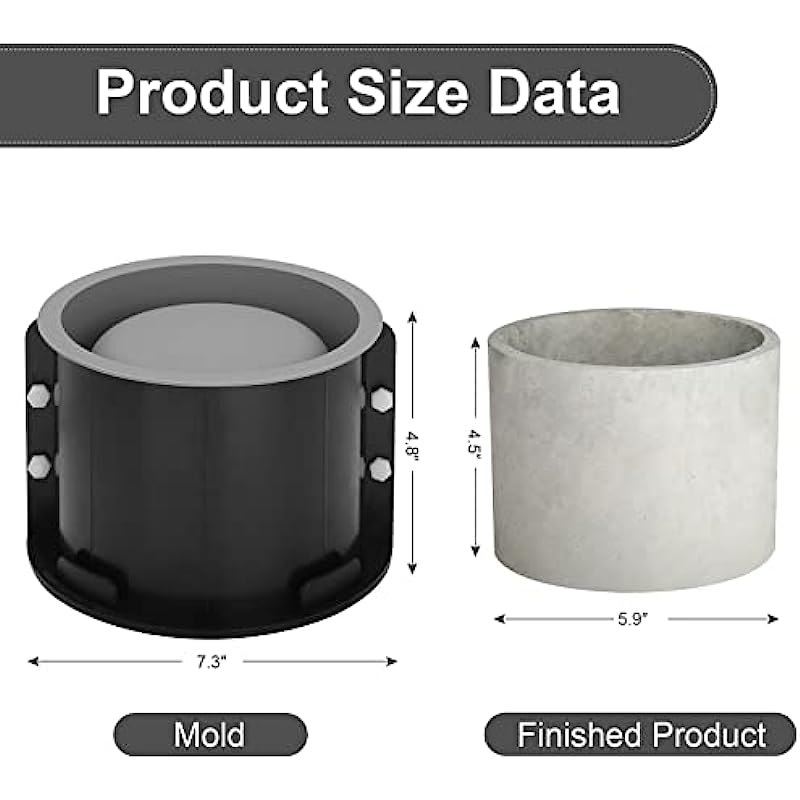 Moldes de silicone para vasos  - Terrazzo Pot Cement avaliação e preço