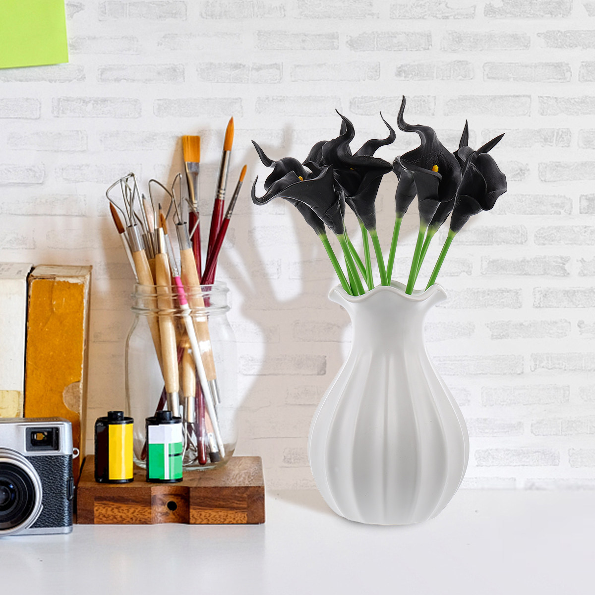 10 Peças de Flores Artificiais - Interior Design Layout avaliação e preço
